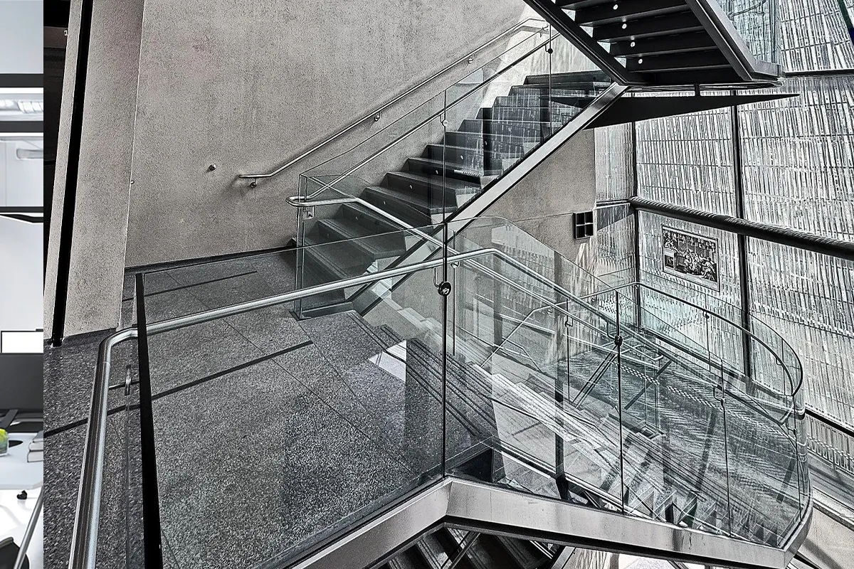 Luxury Staircase Glass Railing Project – Germany