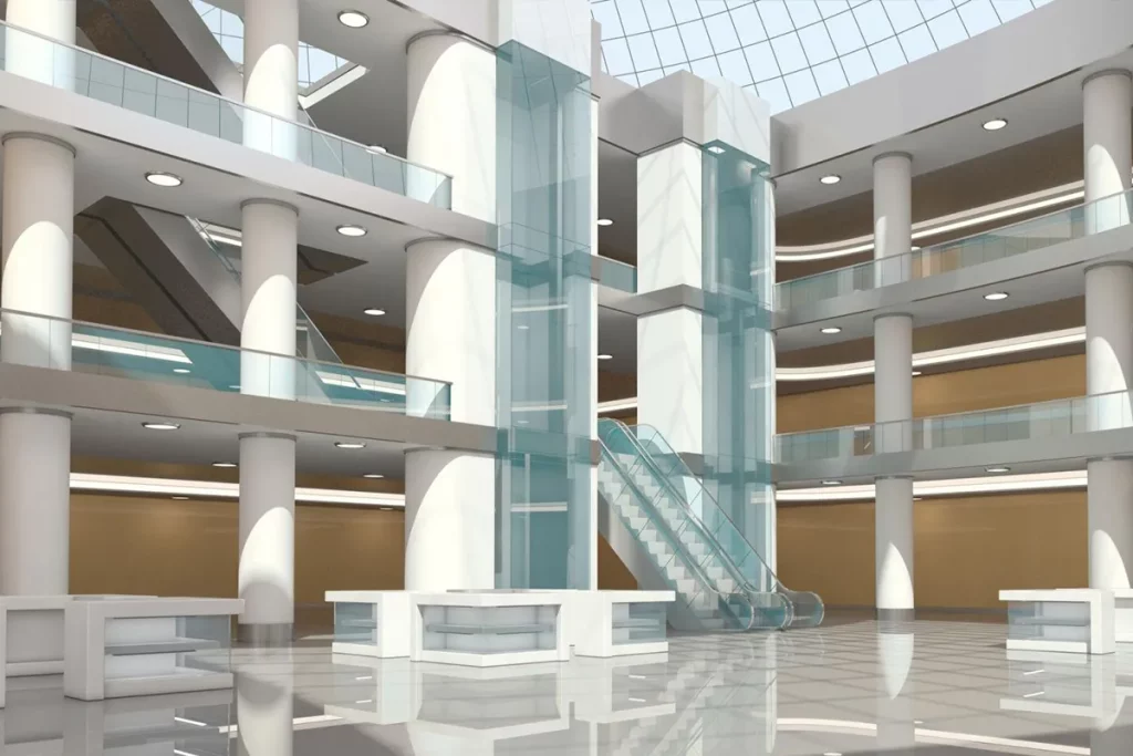 Shopping Mall Glass Railing System – Brazil