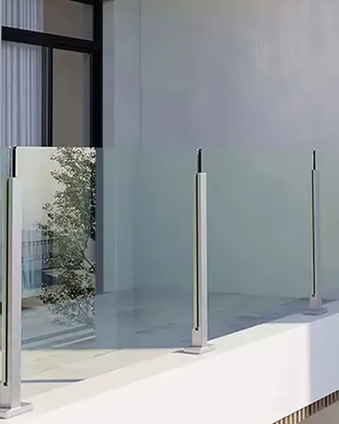 Side Mounted Glass Railing System