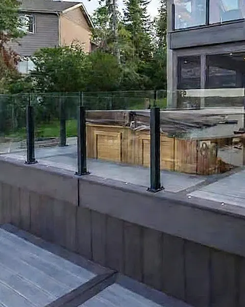 Side Mounted Glass Railing System