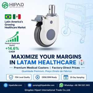 Latin America’s healthcare market is growing — are your medical caster products ready? 3 Latin America’s healthcare market is growing — are your medical caster products ready?