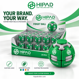 Your brand. Your colors. Your packaging. Your fidget ball.