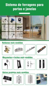 🇧🇷 Soluções completas em ferragens para portas e janelas. 3 🇧🇷 Soluções completas em ferragens para portas e janelas.