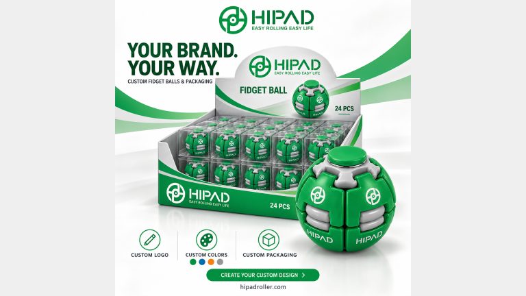 Your brand. Your colors. Your packaging. Your fidget ball.